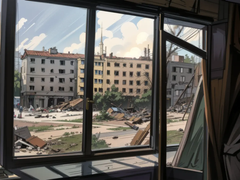 Video: Cảnh tan hoang của ngôi làng Donestk Nga vừa chiếm được