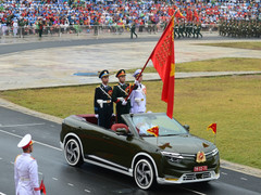 Cận cảnh mẫu xe VinFast độc lạ trong lễ kỷ niệm 70 năm chiến thắng Điện Biên Phủ