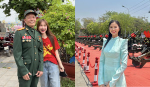 Hòa Minzy, H'Hen Niê xúc động trong lễ diễu binh mừng chiến thắng Điện Biên Phủ