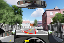 Để điều khiển xe rẽ trái, bạn chọn hướng đi nào?