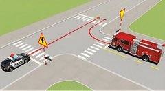 Xe nào được quyền đi trước trong trường hợp này?