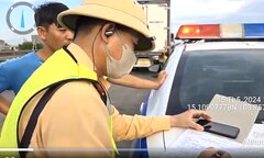 Xử phạt tài xế vượt ẩu tại 'nút cổ chai' trên cao tốc Cam Lộ - La Sơn
