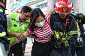 Hơn 250 người diễn tập sự cố tàu Nhổn - ga Hà Nội trước ngày khai thác