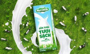 Sữa tươi tươi sạch NutiMilk dinh dưỡng chuẩn cao chào sân với diện mạo bắt mắt