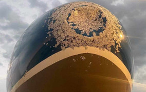 Hai máy bay bị móp đầu, nứt kính khi va phải chim và gặp mưa đá