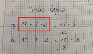 Bài toán lớp 2 'dễ không tưởng' ai ngờ khiến dân mạng tranh cãi