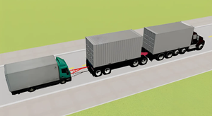 Trường hợp này, xe kéo nhau có vi phạm quy tắc giao thông?