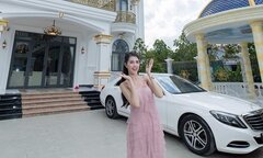 Cận cảnh biệt thự 10 tỷ đồng Hoa hậu Phan Thị Mơ xây tặng ba mẹ