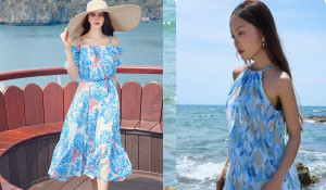 Những mẫu đầm họa tiết, bay bổng cho nàng diện đi biển mùa hè