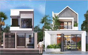 Gợi ý mẫu nhà ống hiện đại 2 tầng, mặt tiền 5m
