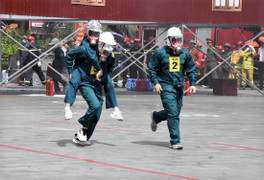 160 vận động viên tranh tài tại hội thi nghiệp vụ an toàn phòng cháy chữa cháy