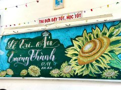 Loạt tranh bảng chia tay trường lớp cuối năm học gây sốt mạng hè 2024