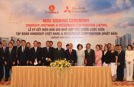 Vingroup và Mitsubishi Corporation ký kết hợp tác chiến lược toàn diện