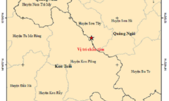 Quảng Ngãi: Huyện Sơn Tây xảy ra động đất 2.8 độ richter