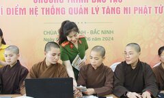 Bộ Công an triển khai phần mềm quản lý tăng ni, phật tử