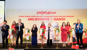 Vietjet khai trương đường bay Melbourne - Hà Nội, vé Thương gia khuyến mãi lớn