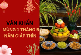 Văn khấn mùng 1 tháng 5 cúng gia tiên và thần linh 