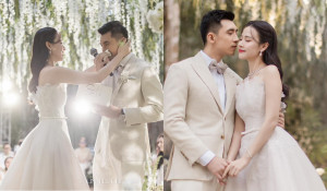 Tung ảnh trong tiệc cưới bí mật, Midu tiết lộ được chú rể cầu hôn 2 lần