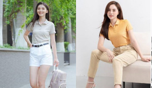 Cách mặc áo polo thời trang, trẻ trung cho nữ trong ngày hè