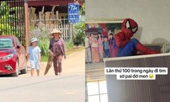 Cười bò khoảnh khắc ông bà trông cháu nghỉ hè 'hở ra là tìm khắp làng chưa thấy'