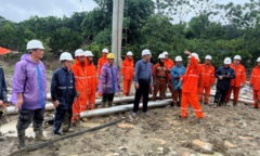 Đội xung kích EVNSPC trên công trường dự án đường dây 500kV mạch 3