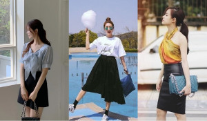 Cách mặc chân váy đen dành cho người thích phong cách tối giản