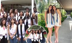 Kỳ lạ 14 cặp sinh đôi, 1 cặp sinh ba tốt nghiệp cùng một lớp cấp 3