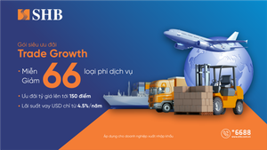 SHB ưu đãi lãi vay USD từ 4,5%/năm, miễn giảm nhiều loại phí dịch vụ
