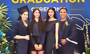 Quyền Linh xúc động 'suýt khóc mấy lần' trong ngày con gái tốt nghiệp