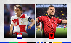 Trực tiếp bóng đá EURO 2024: Croatia 2-2 Albania