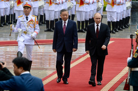 Chủ tịch nước Tô Lâm chủ trì Lễ đón Tổng thống Nga Putin