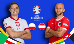 Trực tiếp bóng đá Ba Lan 1-3 Áo vòng bảng EURO 2024