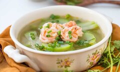 Cách chế biến món canh bầu nấu tôm ngon mát ngày hè