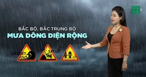 Thời tiết 24/06: Bắc Bộ, Bắc Trung Bộ mưa dông diện rộng