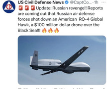 Thực hư máy bay trinh sát RQ-4B Mỹ bị MiG-31 bắn hạ trên biển Đen