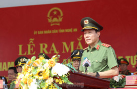 Bộ trưởng Bộ Công an dự lễ ra mắt Lực lượng bảo vệ ANTT ở cơ sở