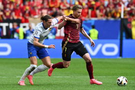 Trực tiếp bóng đá EURO 2024: Pháp 1-0 Bỉ