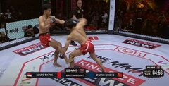 Cao thủ Indonesia hứng mưa đòn, đấu 7 giây thua luôn võ sĩ Trung Quốc