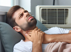 Dùng điều hòa không chịu vệ sinh, người đàn ông hôn mê suýt chết, phổi trắng xóa