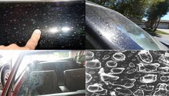 Mẹo tẩy đốm nước bám trên xe sau khi đi mưa