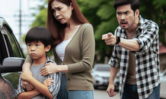 Con lấy gạch vẽ lên ô tô hàng xóm, mẹ gây bức xúc khi nói 'trẻ con biết gì đâu