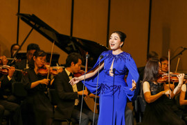 Phạm Thu Hà hát 'Hà Nội 12 mùa hoa' cùng Dàn nhạc Giao hưởng Việt Nam