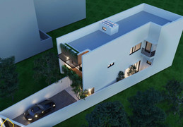 Mẫu thiết kế nhà phố trên đất xéo