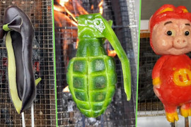 Trend ẩm thực 'mọi thứ đều có thể nướng', kể cả ủng, giày cao gót