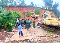 Sạt lở ở Lâm Đồng, một người tử vong