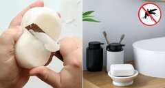 Vì sao nên cắt nhỏ cục xà bông rồi để ở góc phòng?