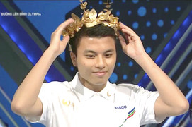 Nam sinh Thái Bình trả lời nhanh như chớp, giành vòng nguyệt quế Olympia