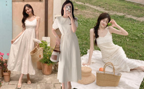 Cách mặc váy trắng sang đẹp ngày hè