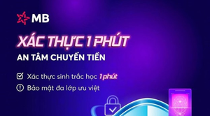 MB nâng tầm bảo mật với xác thực sinh trắc học chỉ trong 1 phút
