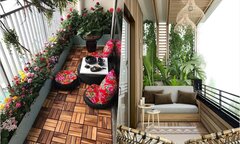 Những cách trang trí ban công chung cư đơn giản, đẹp mắt